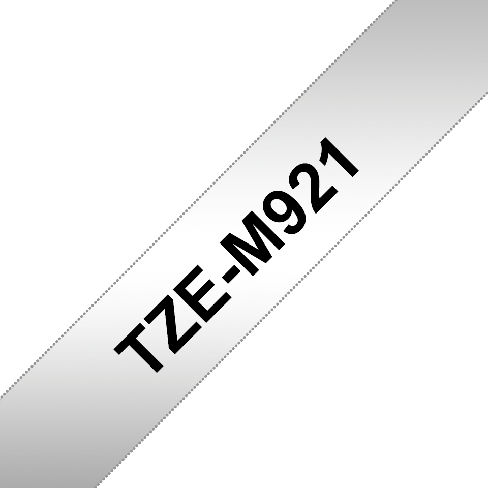 [914005440871] Brother TZE-M921 labelprinter-tape Zwart op metallic