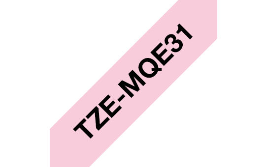 [914005440888] Brother TZEMQE31 labelprinter-tape Zwart op roze TZe