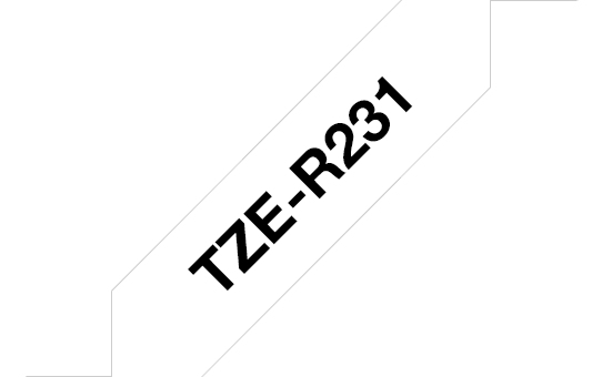 [914005440890] Brother TZE-R231 labelprinter-tape Zwart op wit