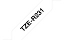 Brother TZE-R231 labelprinter-tape Zwart op wit