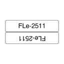 Brother FLE2511 labelprinter-tape Zwart op wit