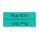Brother FLE-7511 labelprinter-tape Zwart op groen
