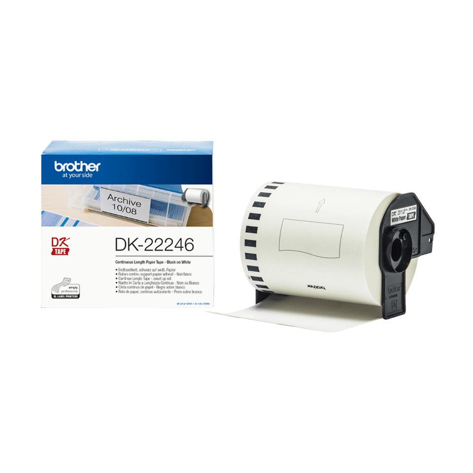 [914005440905] Brother DK-22246 labelprinter-tape Zwart op wit