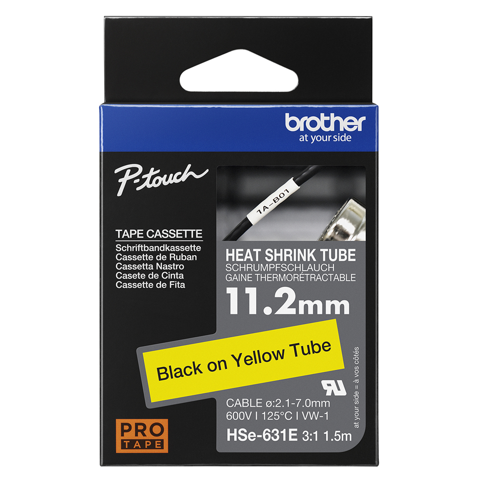 [914005440948] Brother HSE-631E labelprinter-tape