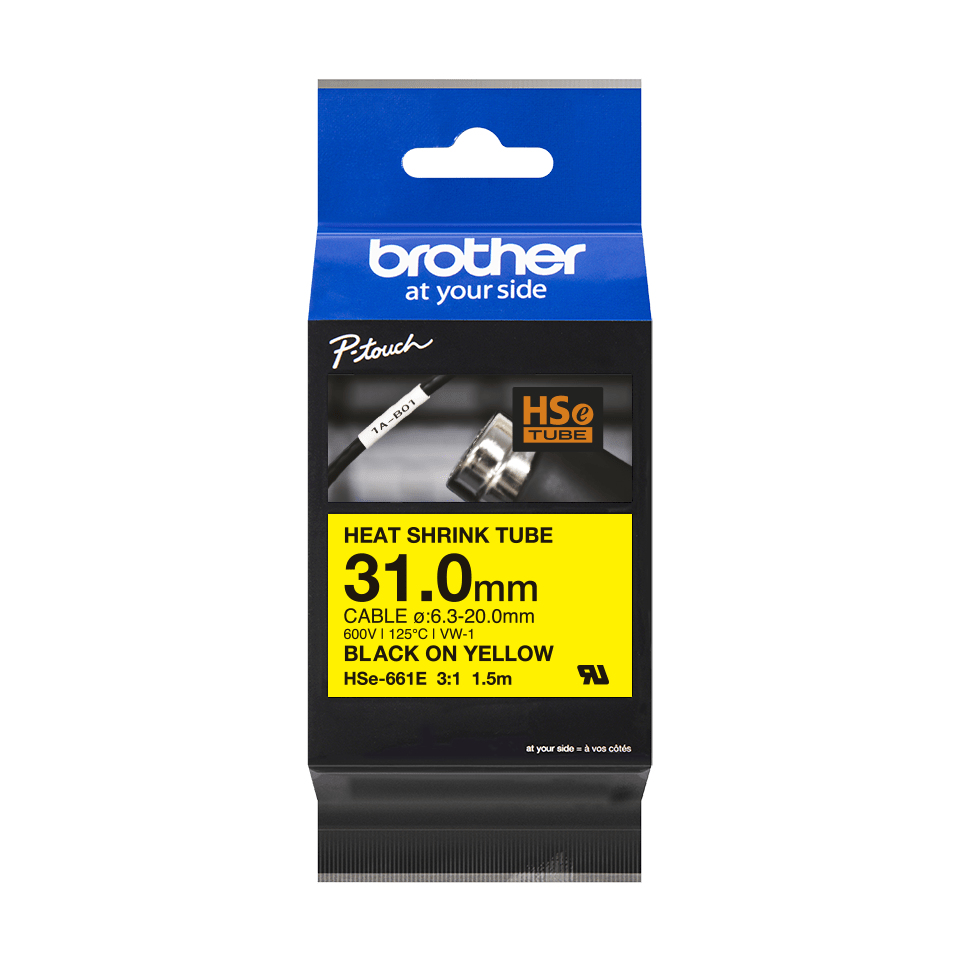 Brother HSe-661E labelprinter-tape