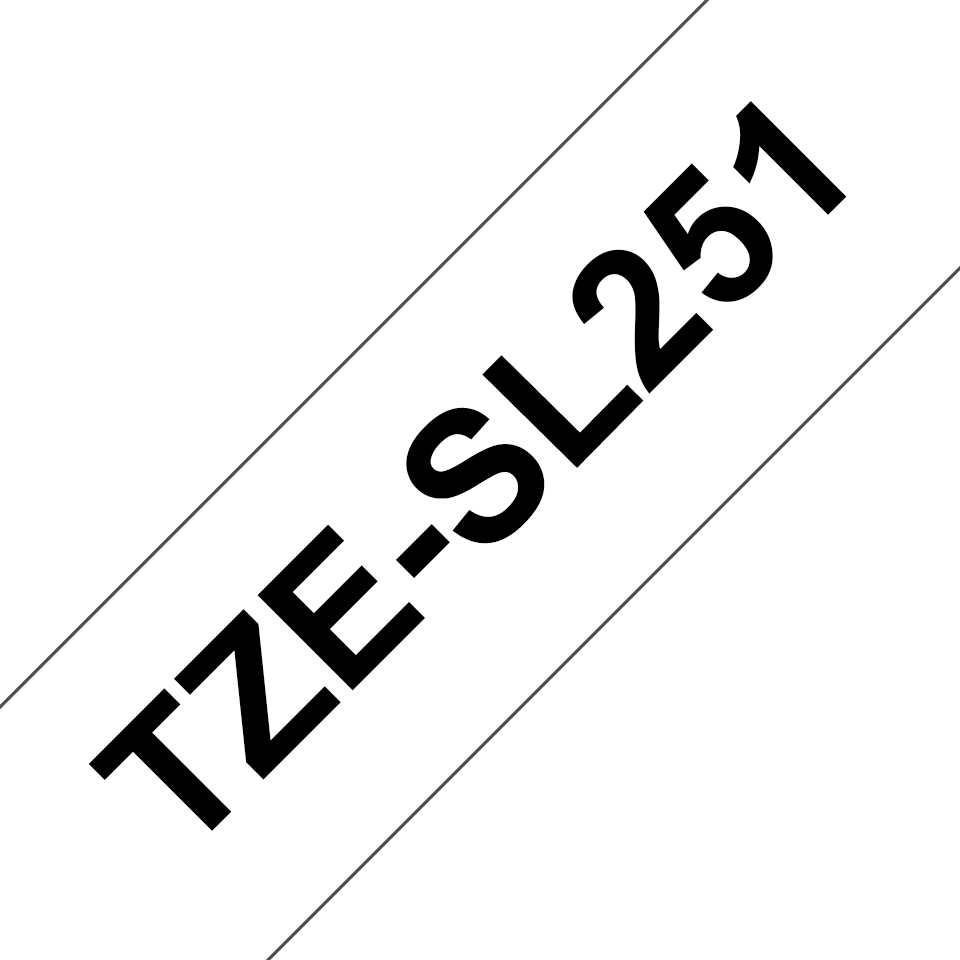[914005440952] Brother TZESL251 labelprinter-tape Zwart op wit