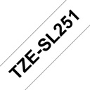 Brother TZESL251 labelprinter-tape Zwart op wit