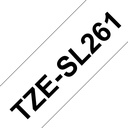 Brother TZE-SL261 labelprinter-tape Zwart op wit