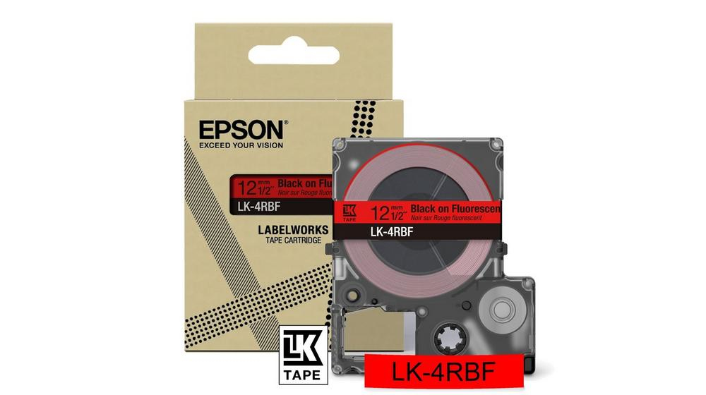 [914015440082] Epson LK-4RBF Zwart, Rood