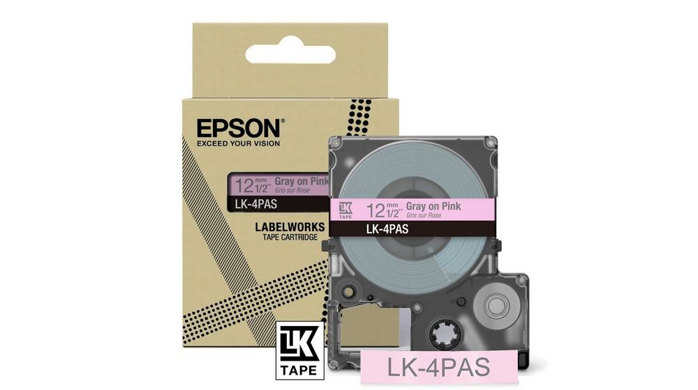 [914015440086] Epson LK-4PAS Grijs, Roze