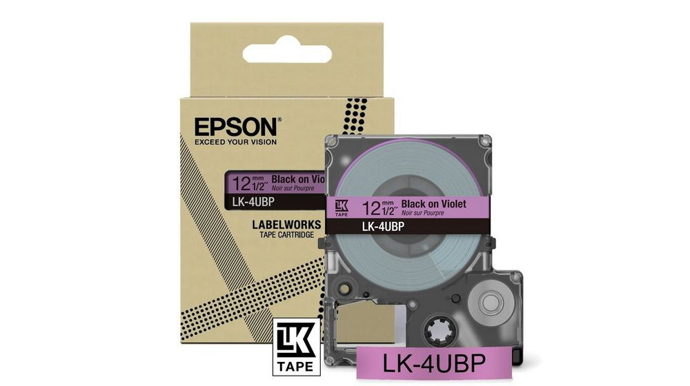 [914015440087] Epson LK-4UBP Zwart, Paars