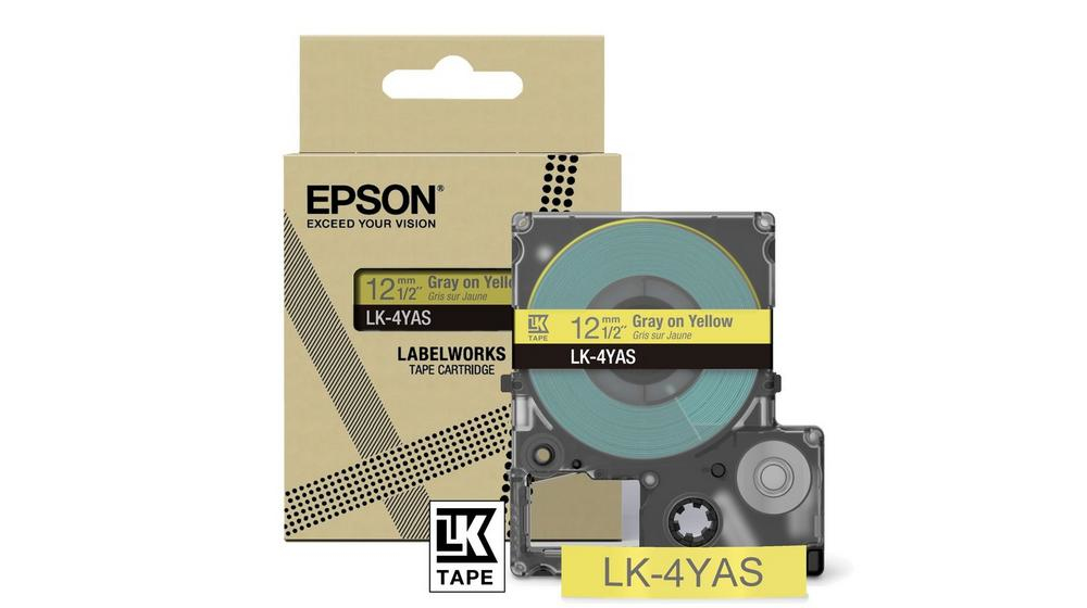 [914015440088] Epson LK-4YAS Grijs, Geel