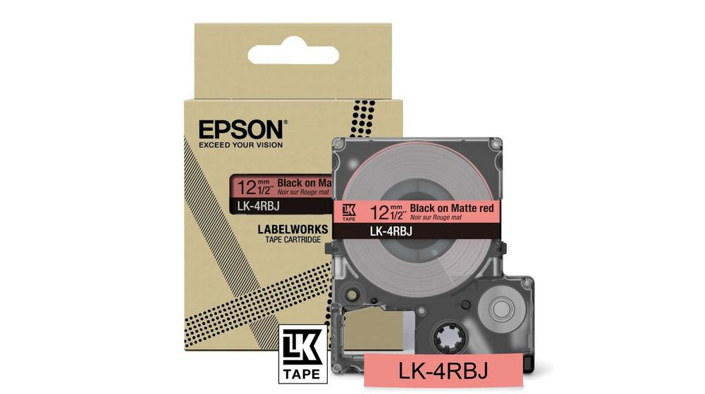 [914015440102] Epson LK-4RBJ Zwart, Rood