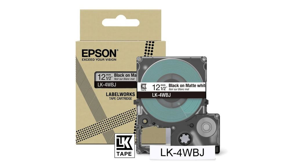 [914015440104] Epson LK-4WBJ Zwart, Wit