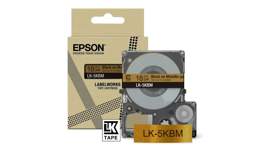 [914015440111] Epson LK-5SBM Zwart, Zilver