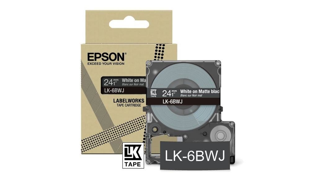 [914015440113] Epson LK-6BWJ Zwart, Wit