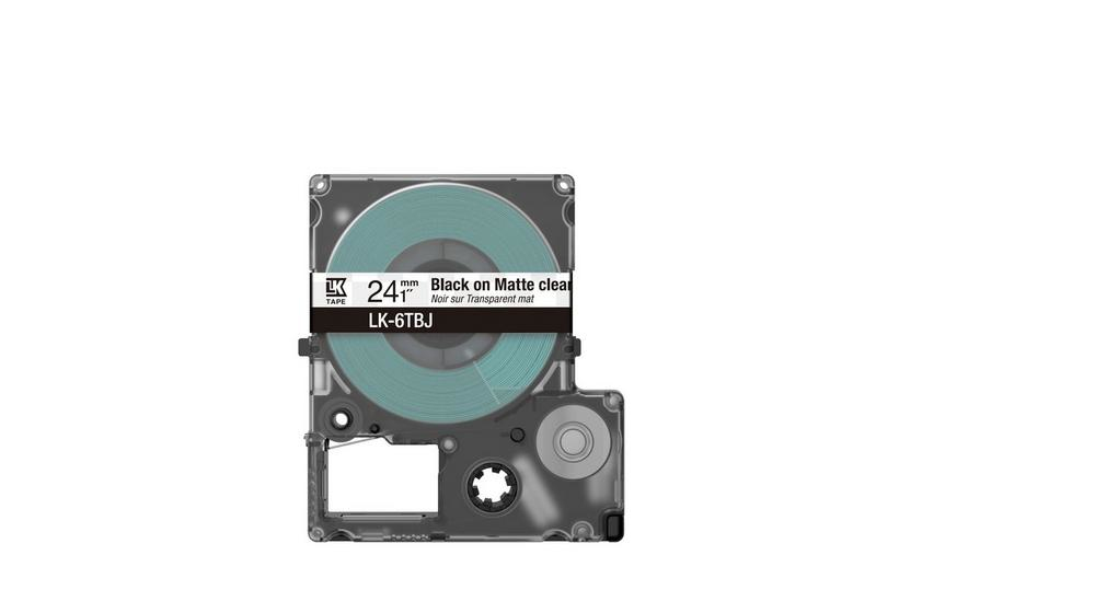 Epson LK-6TBJ Zwart, Transparant