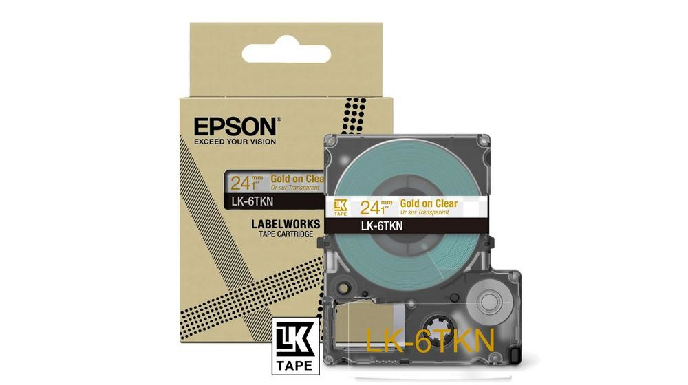 [914015440125] Epson LK-6TKN Goud, Transparant