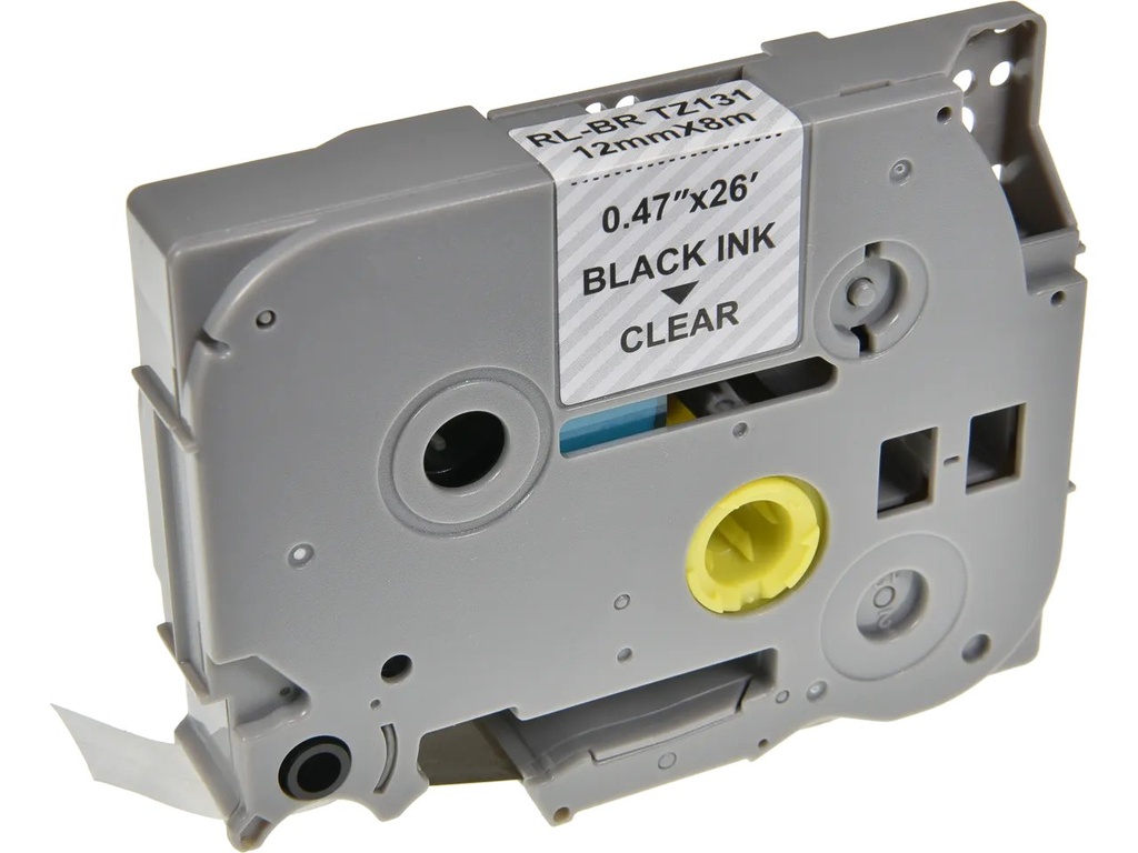 NEUTRAL NEUTRAL PTOUCH TZE131 12mm CLEAR-BLACK