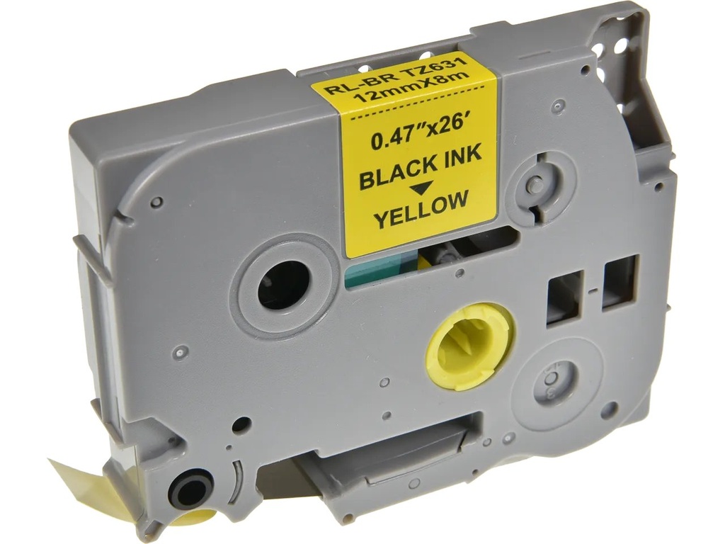 NEUTRAL NEUTRAL PTOUCH TZE631 12mm YELLOW-BLACK