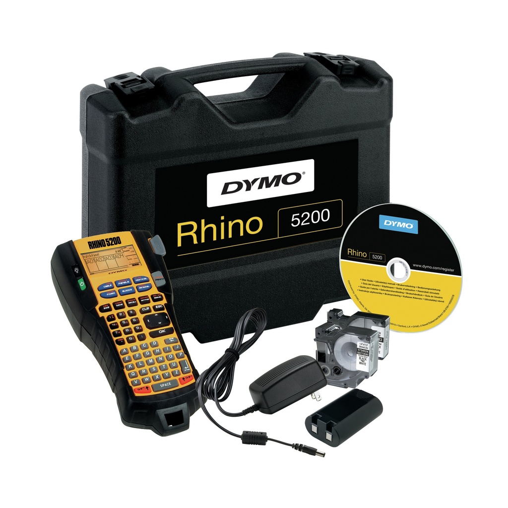 [914181440102] DYMO RHINO 5200 Kit labelprinter Thermo transfer 180 x 180 DPI ABC