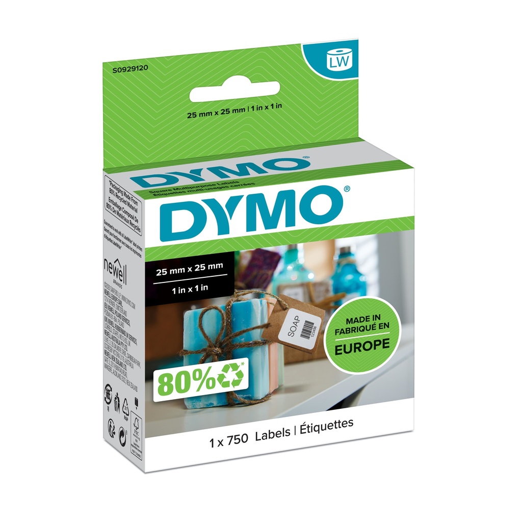 [914181440201] DYMO LW - Universele labels - 25 x 25 mm - S0929120
