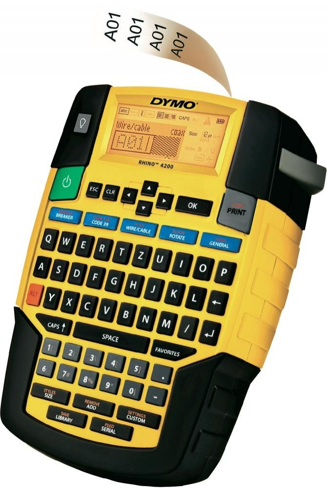 [914181440208] DYMO RHINO 4200 labelprinter Thermo transfer QWERTZ