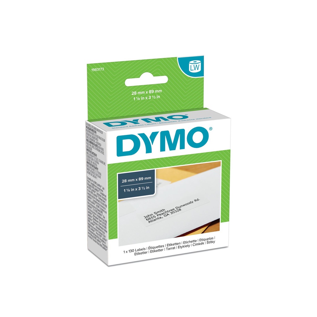 [914181440280] DYMO 1983173 printeretiket Wit Zelfklevend printerlabel