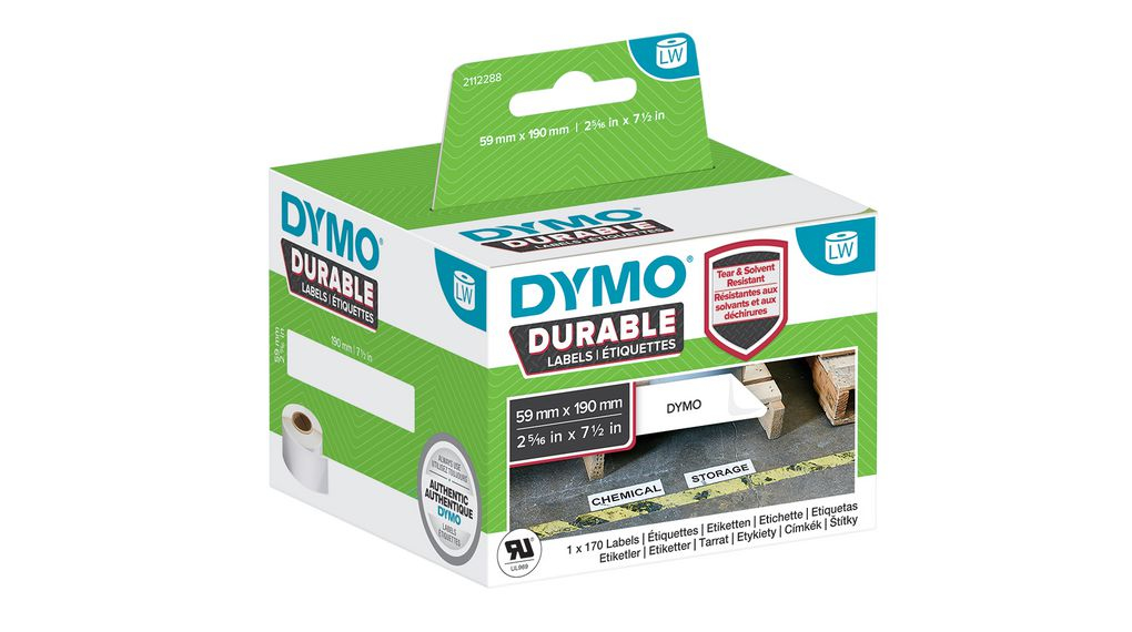 [914181440406] DYMO 2112288 printeretiket Wit Zelfklevend printerlabel