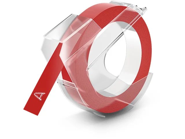 [914181440415] DYMO 520102 DYMO 9mm EMBOSSING TAPE RED
