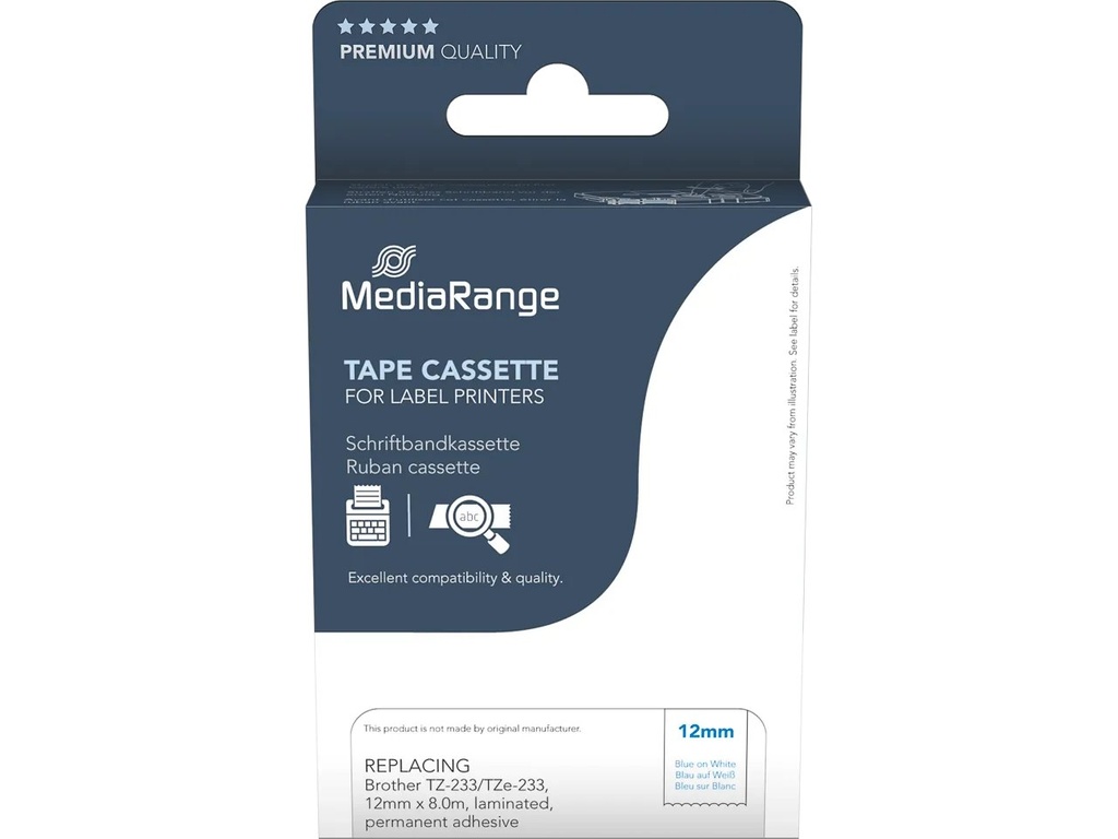 MediaRange MRBTZ233 printeretiket