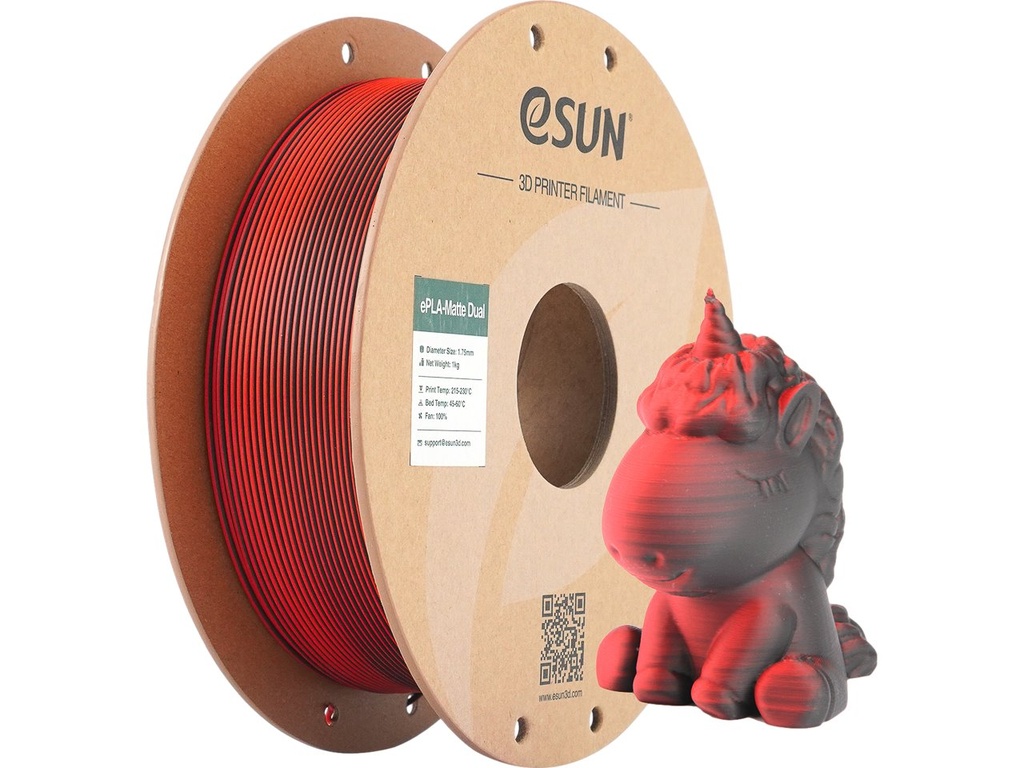ESUN PLA MATTE DUAL 1,75mm RED BLACK 1kg