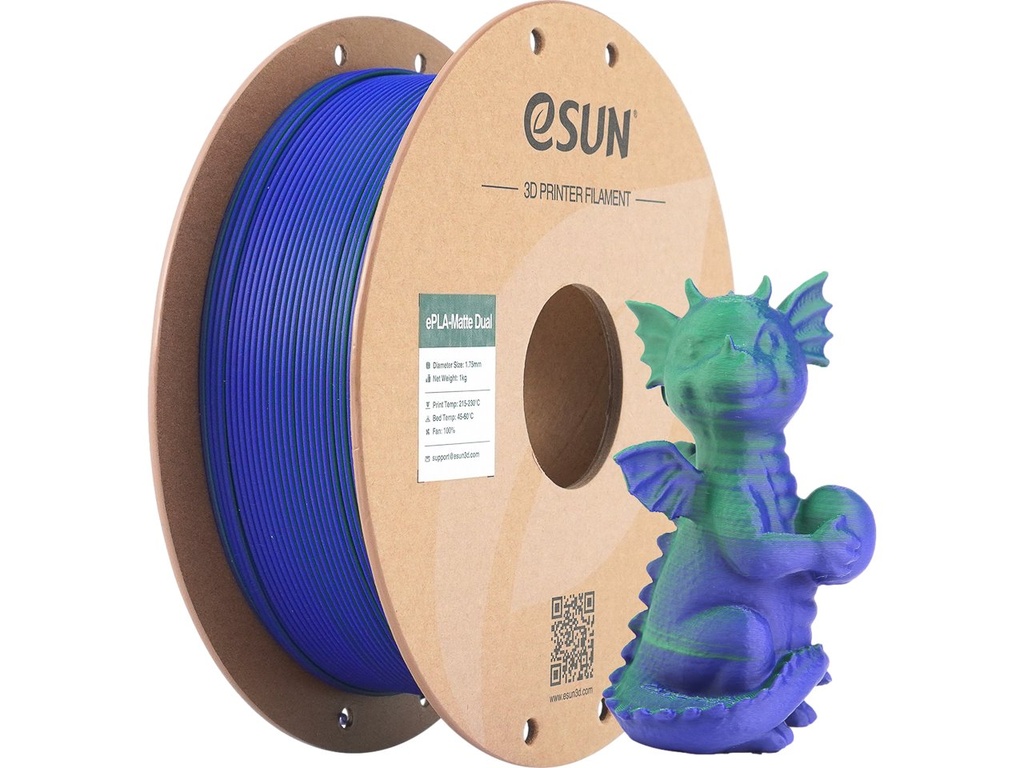 [109866440461] ESUN PLA MATTE DUAL 1,75mm GREEN BLUE 1kg