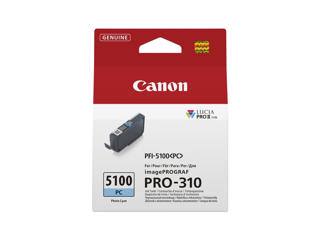 [170008441219] Canon PFI-5100 PC inktcartridge 1 stuk(s) Origineel Foto cyaan