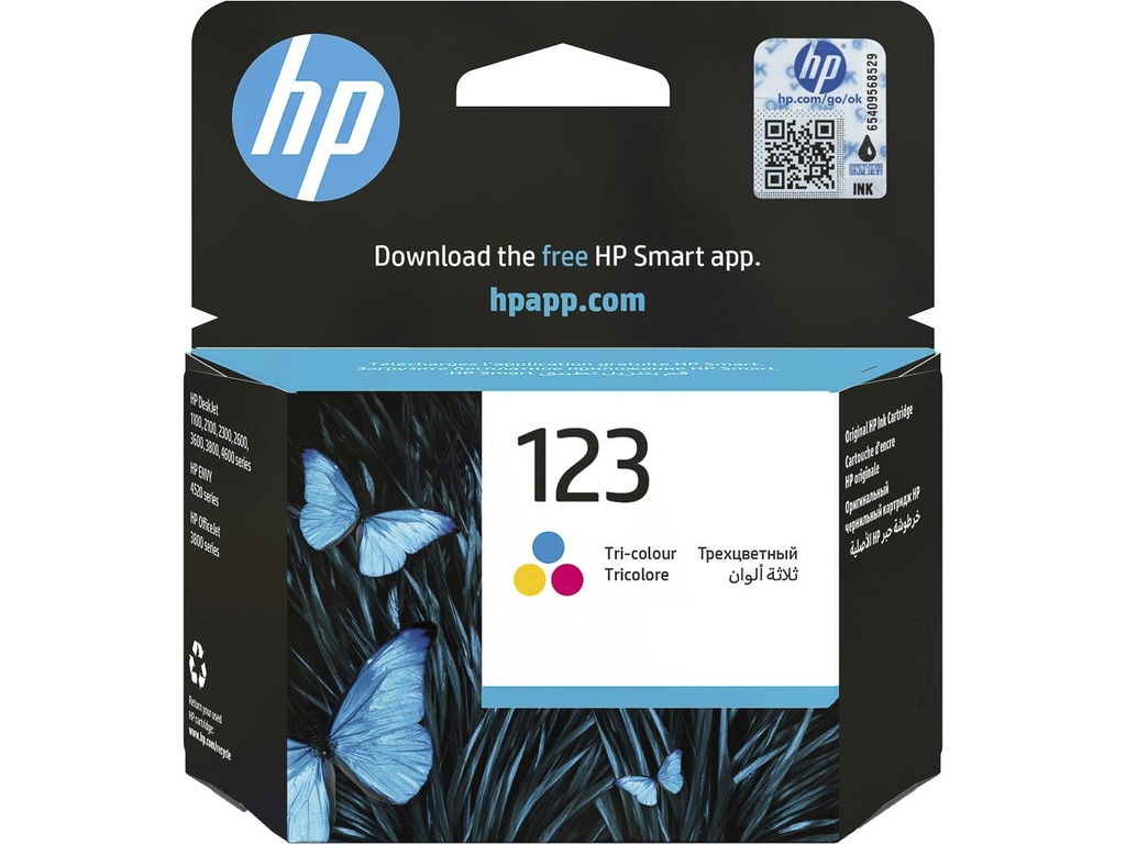 HEWLETT PACKARD F6V16AE HP 123 DJ ink 3-color 100pages