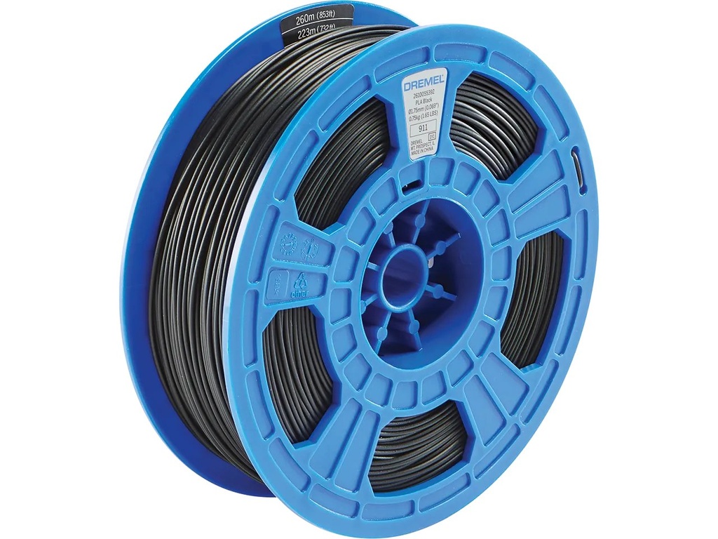 DREMEL DIGILAB PLA 1,75mm BLACK 0,75kg