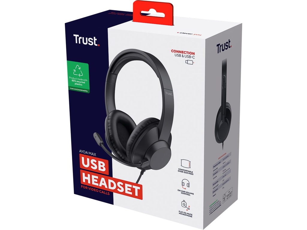 [410545440829] TRUST TRUST AYDA MAX USB STEREO HEADSET