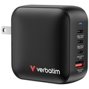 Verbatim Mini GaN Charger 100W Universeel Zwart AC Snel opladen Binnen