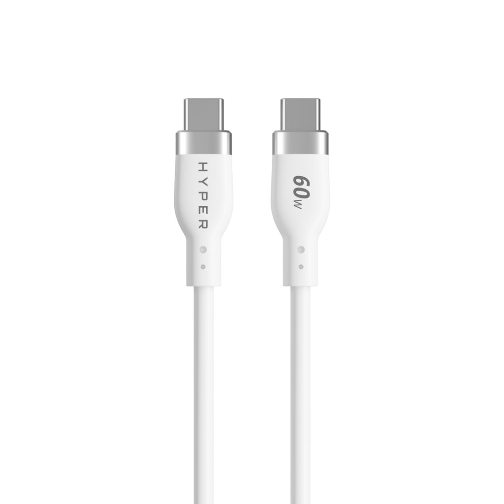 HYPER HyperJuice USB-kabel USB 2.0 1,5 m USB C Wit