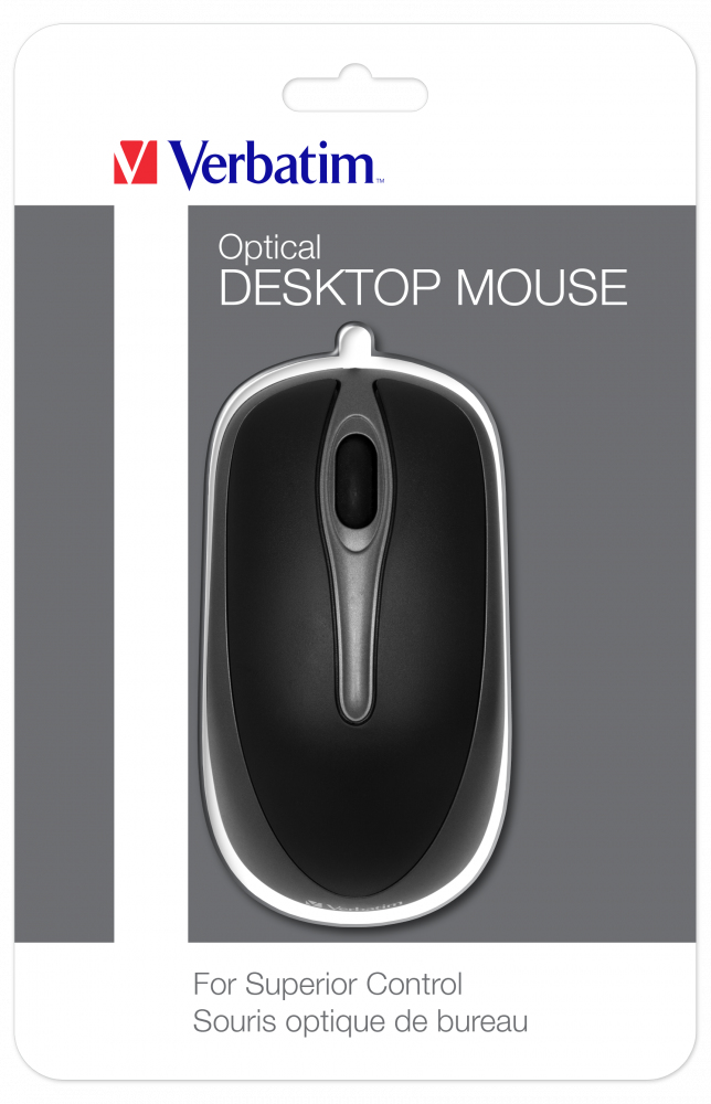 [410076440013] Verbatim 49019 muis Kantoor Ambidextrous USB Type-A Optisch 1000 DPI