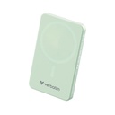 Verbatim Charge 'n' Go Essentials Magnetische draadloze powerbank 5000 mAh Groen