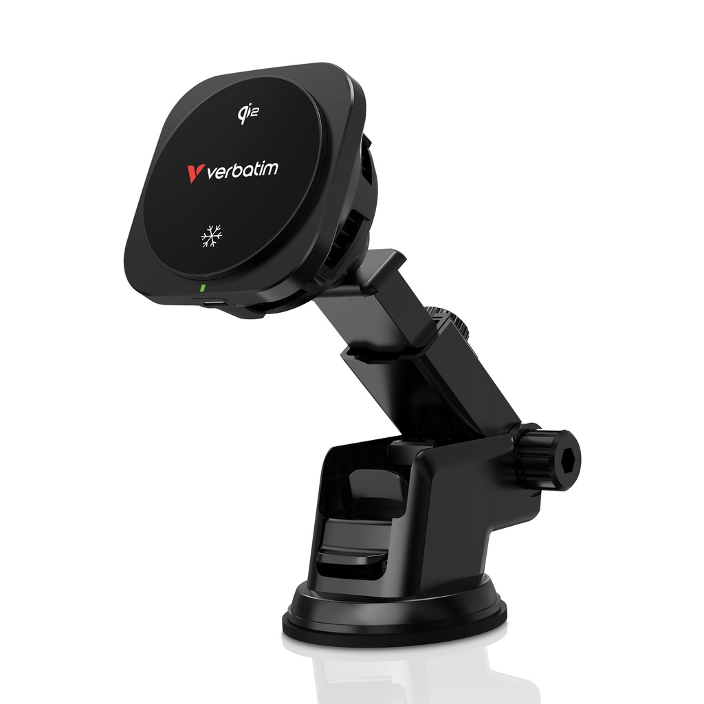 Verbatim Charge 'n' Drive Qi2 magnetische draadloze autolader