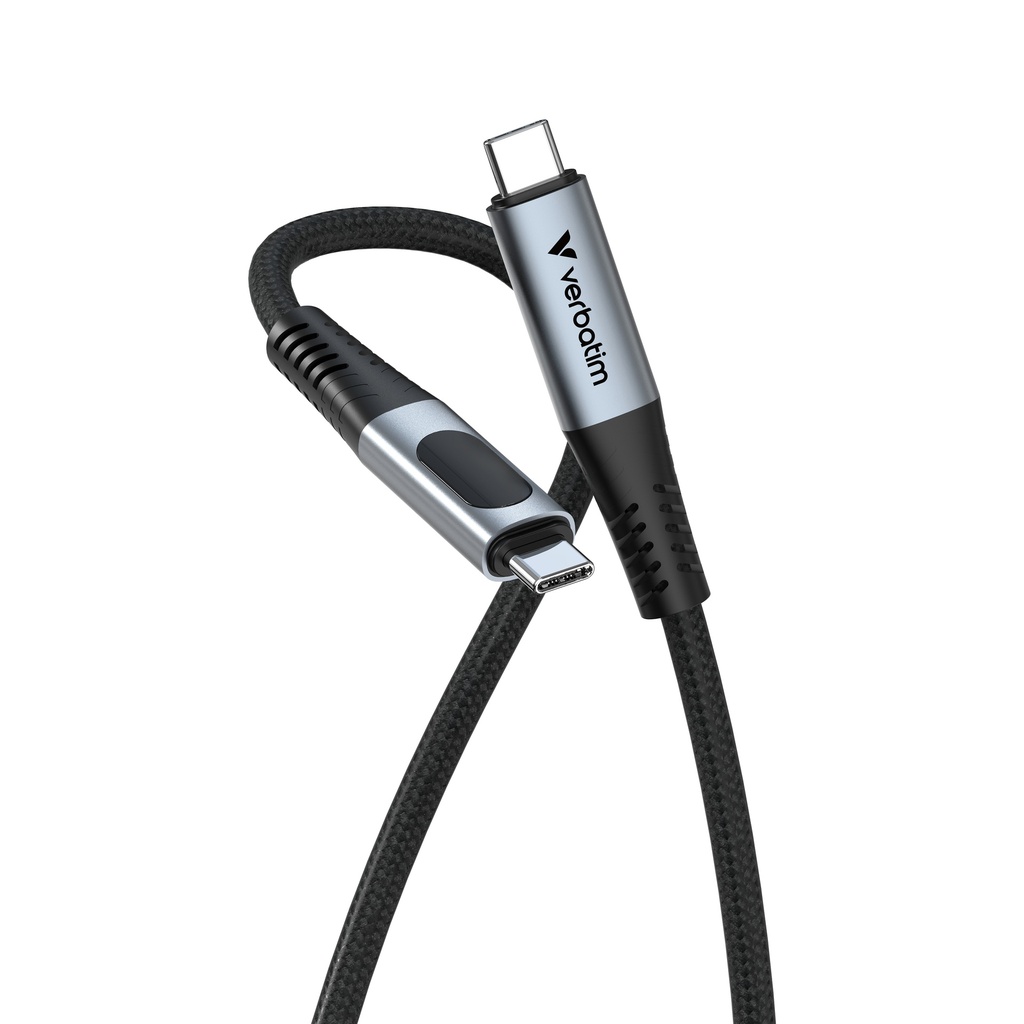 [670076440011] Verbatim 31849 USB-kabel USB4 Gen 2x2 1,2 m USB C Zwart