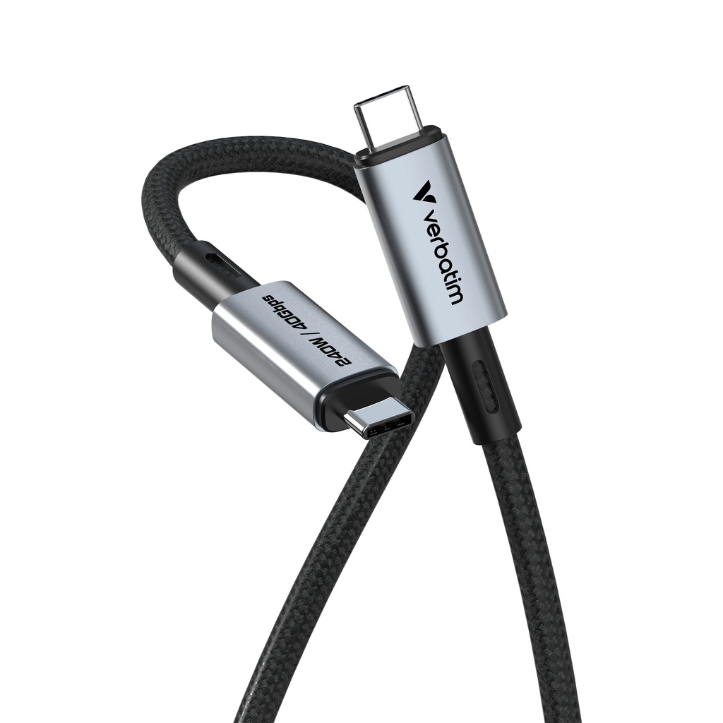 [670076440013] Verbatim 31847 USB-kabel USB4 Gen 2x2 1,2 m USB C Zwart