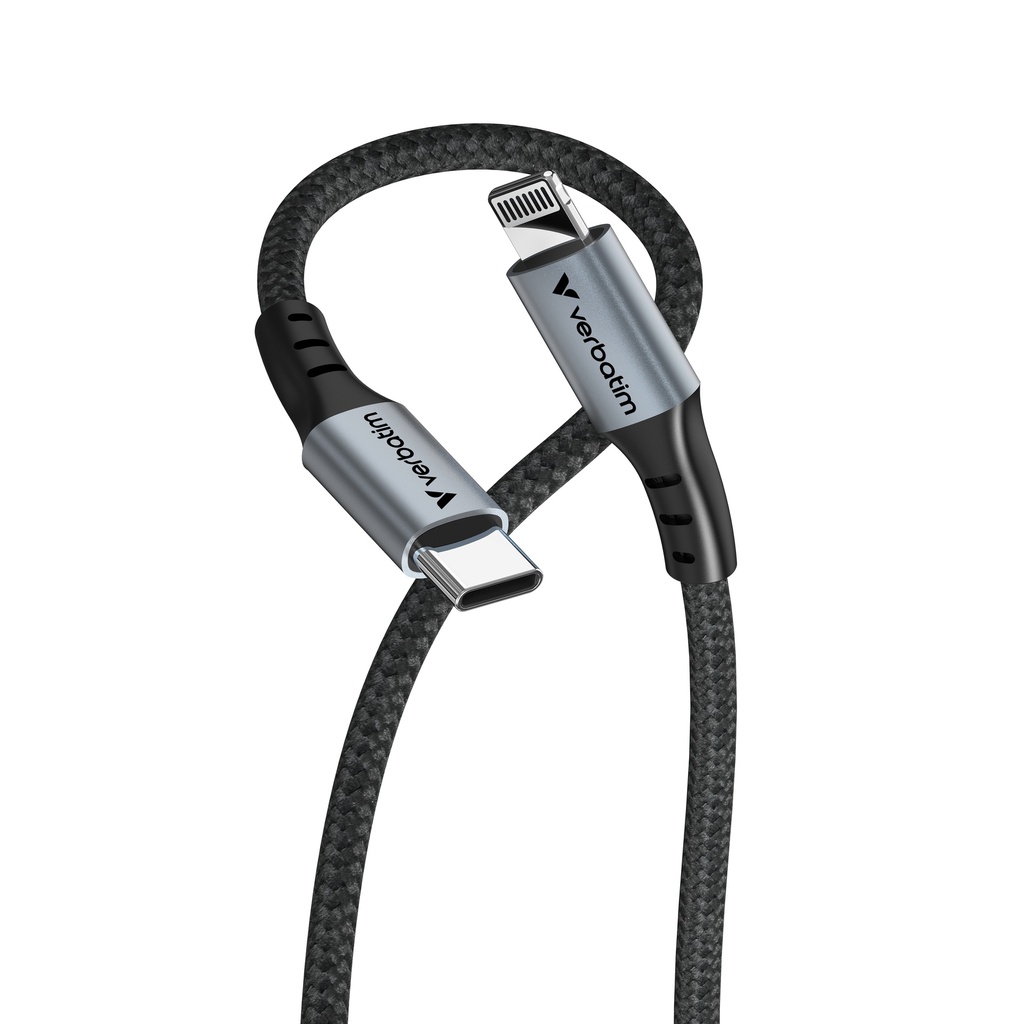[670076440016] Verbatim Sync & Charge-kabel USB-C naar Lightning 120 cm