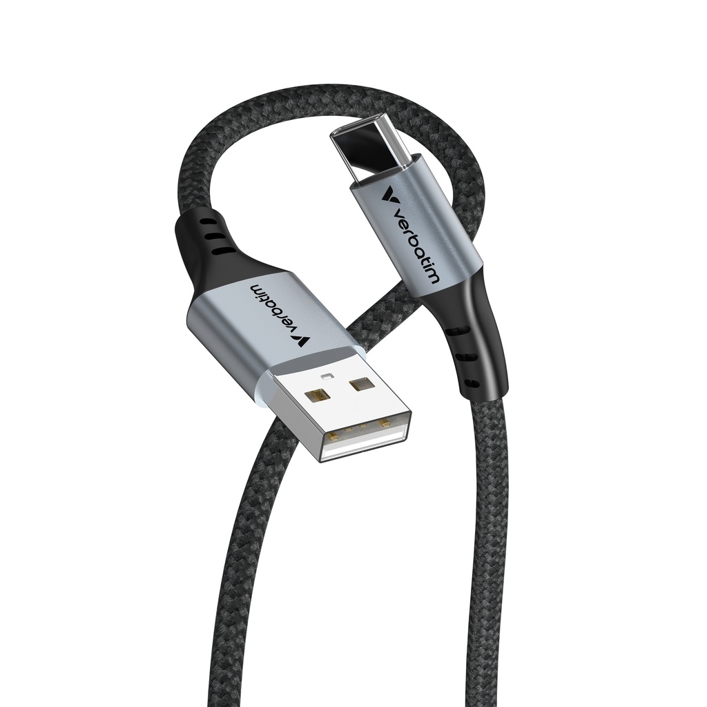 [670076440017] Verbatim Sync & Charge-kabel USB-A naar USB-C 120 cm