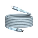 Verbatim Sync & Charge Magnetische Kabel - 100W USB-C naar USB-C 120 cm Blauw