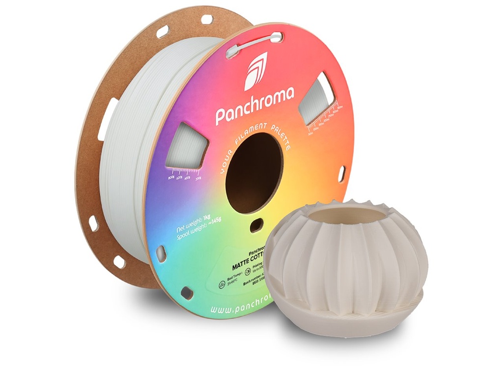 [109423440018] POLYMAKER PLA MATTE 1,75mm COTTON WHITE 1kg