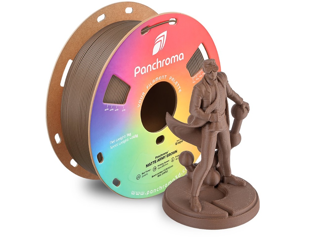 POLYMAKER PLA MATTE 1,75mm ARMY BROWN 1kg