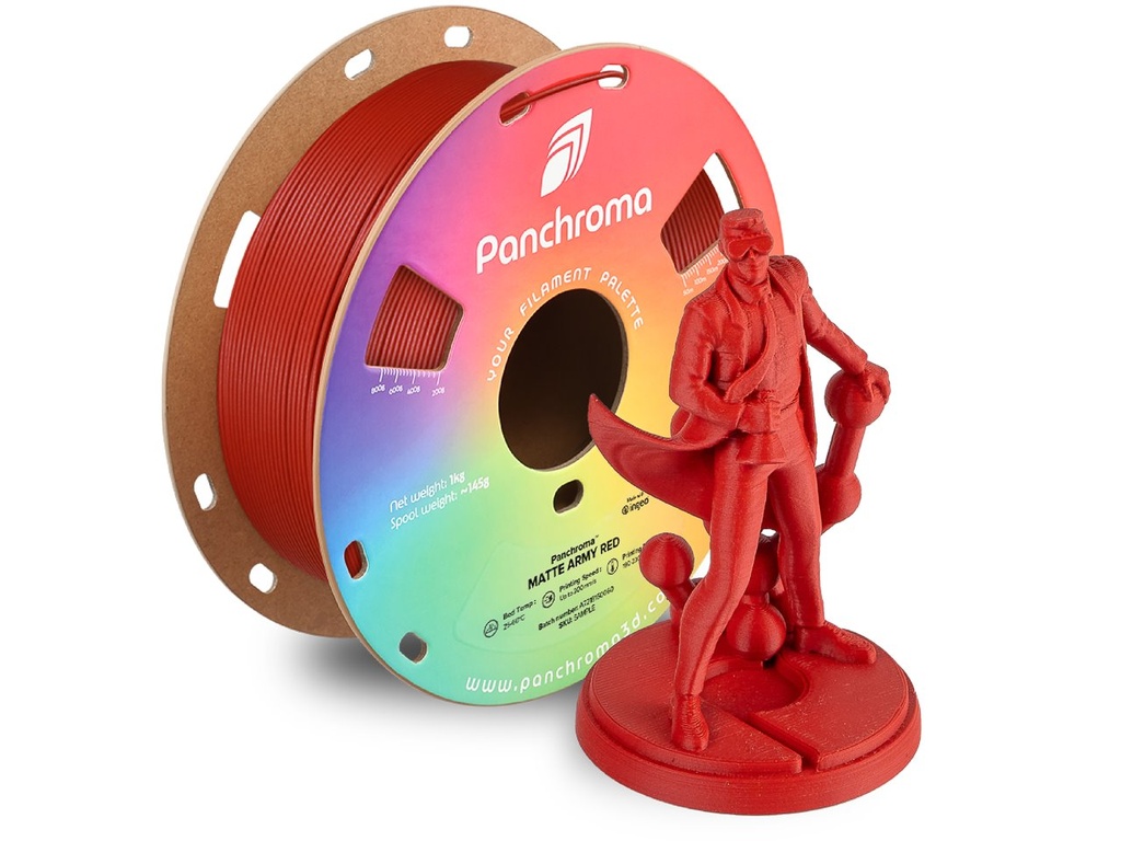 [109423440045] POLYMAKER PLA MATTE 1,75mm ARMY RED 1kg